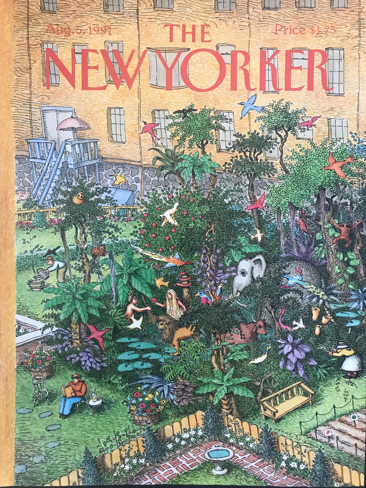 Vintage NEW YORKER Magazine original cover - August 5, 1991