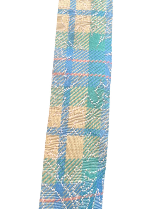 10 yards vintage Designer Dispatch Ribbon Trim Edging ~ Craft Sewing Embellishment - Brocade plaid - 1.25" wide