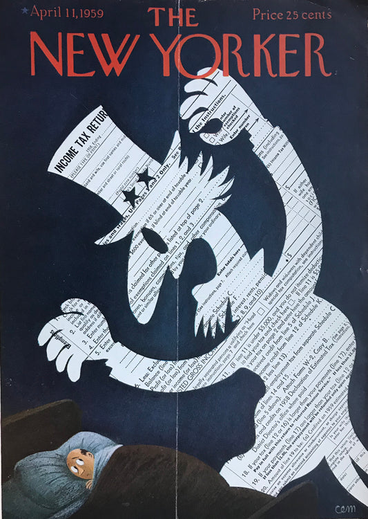 RARE - April 11, 1959 - The NEW YORKER Magazine original cover - Please read description