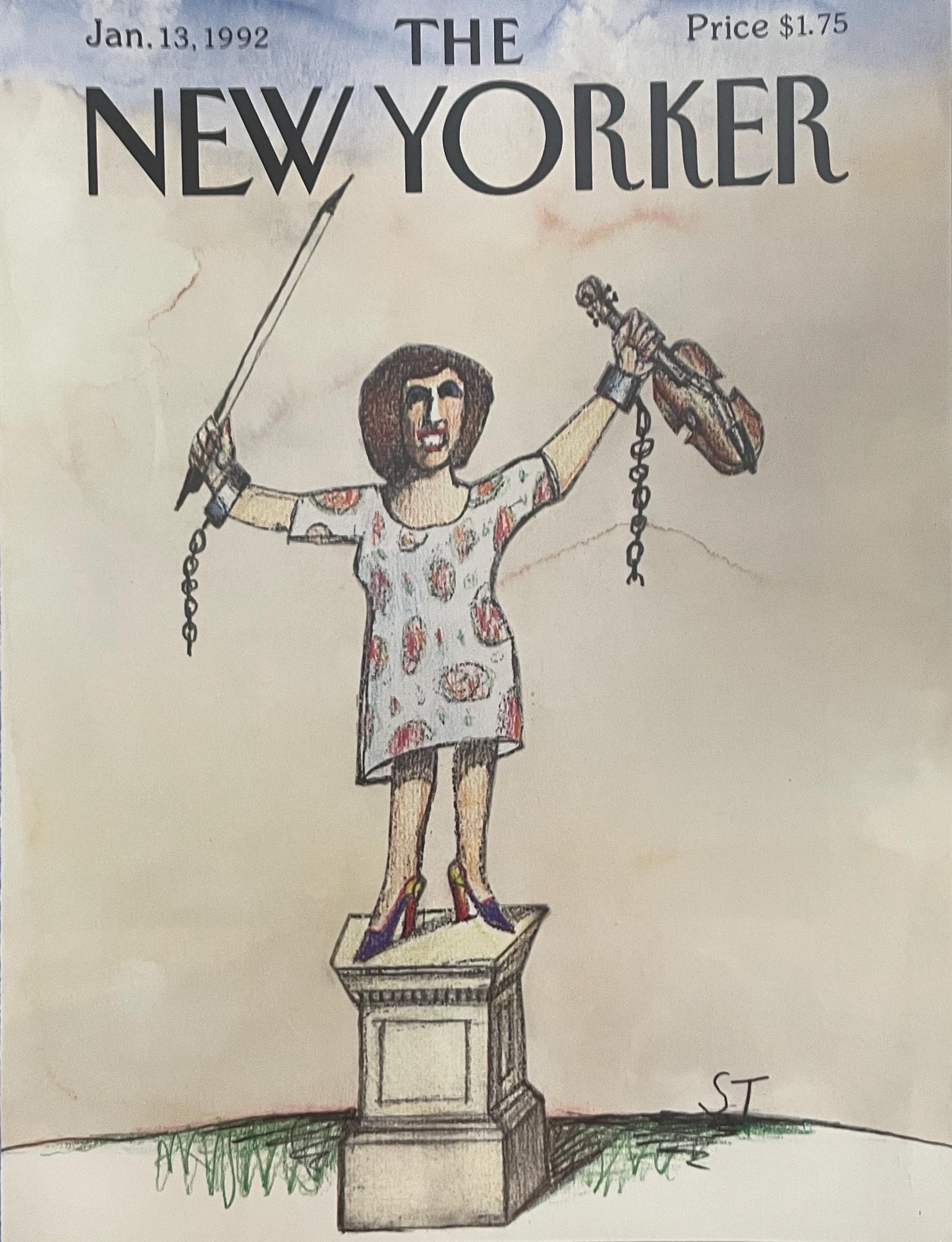 NEW YORKER Magazine cover - January 13, 1992