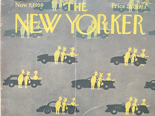 November 7, 1959 - The NEW YORKER Magazine original cover - Please read description