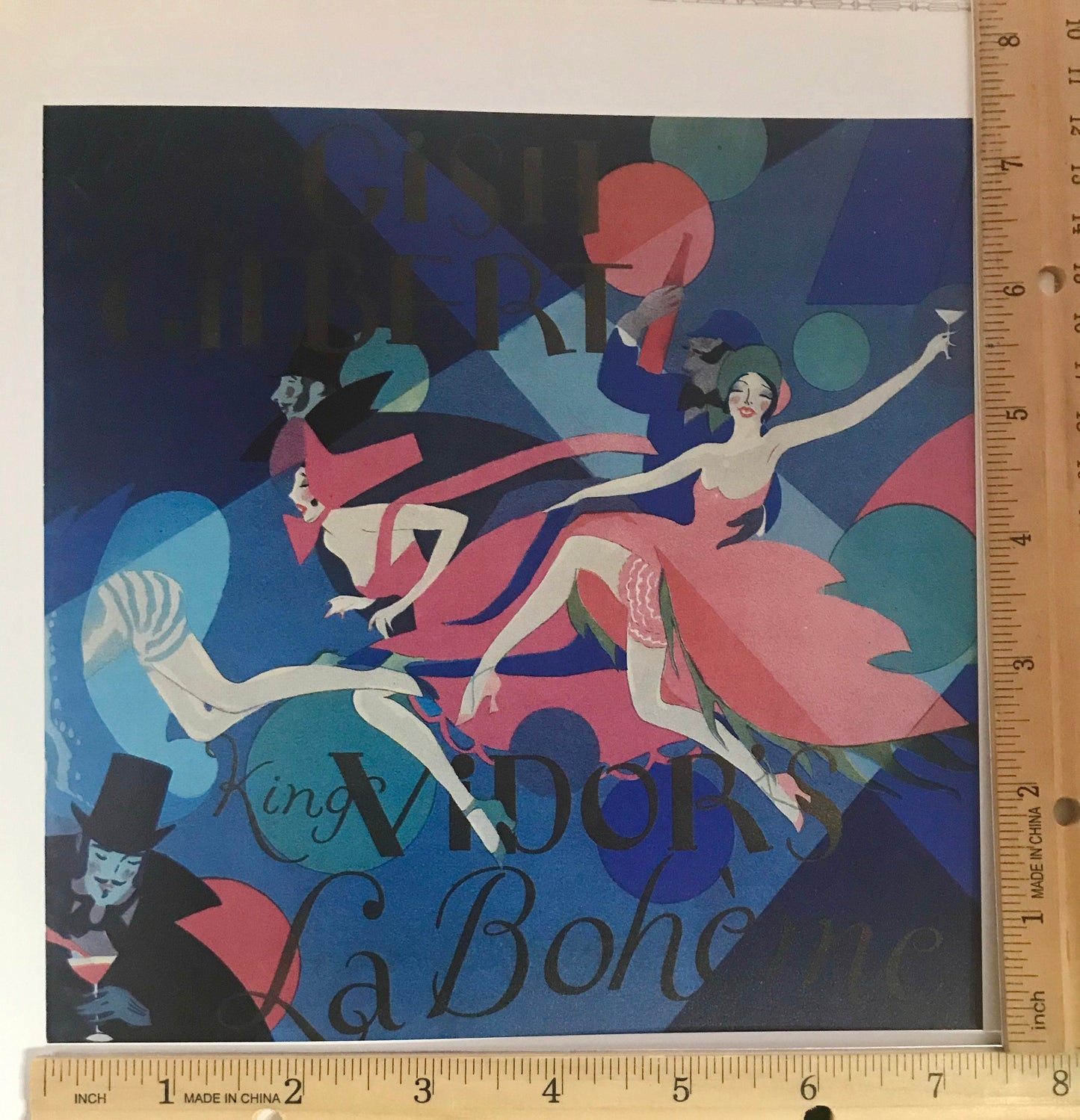 La Boheme  picture from vintage book - approx. 7 1/2"  x 7 1/2" - ready to frame or paper ephemera, scrapbook supplies, collage