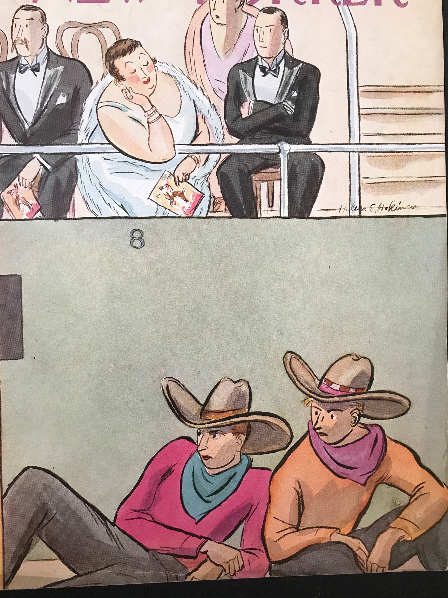 Very RARE - October 20, 1934 - NEW YORKER Magazine original cover - by Rea Irvin