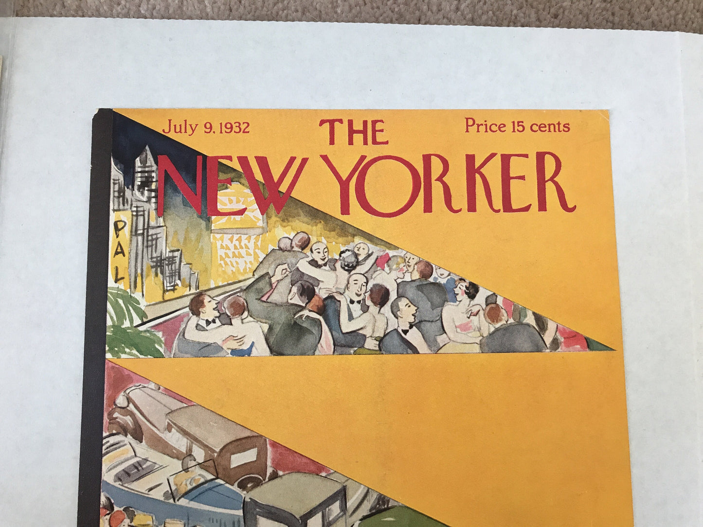 The NEW YORKER Magazine very rare original cover - July 9, 1932 - Virginia Andrews