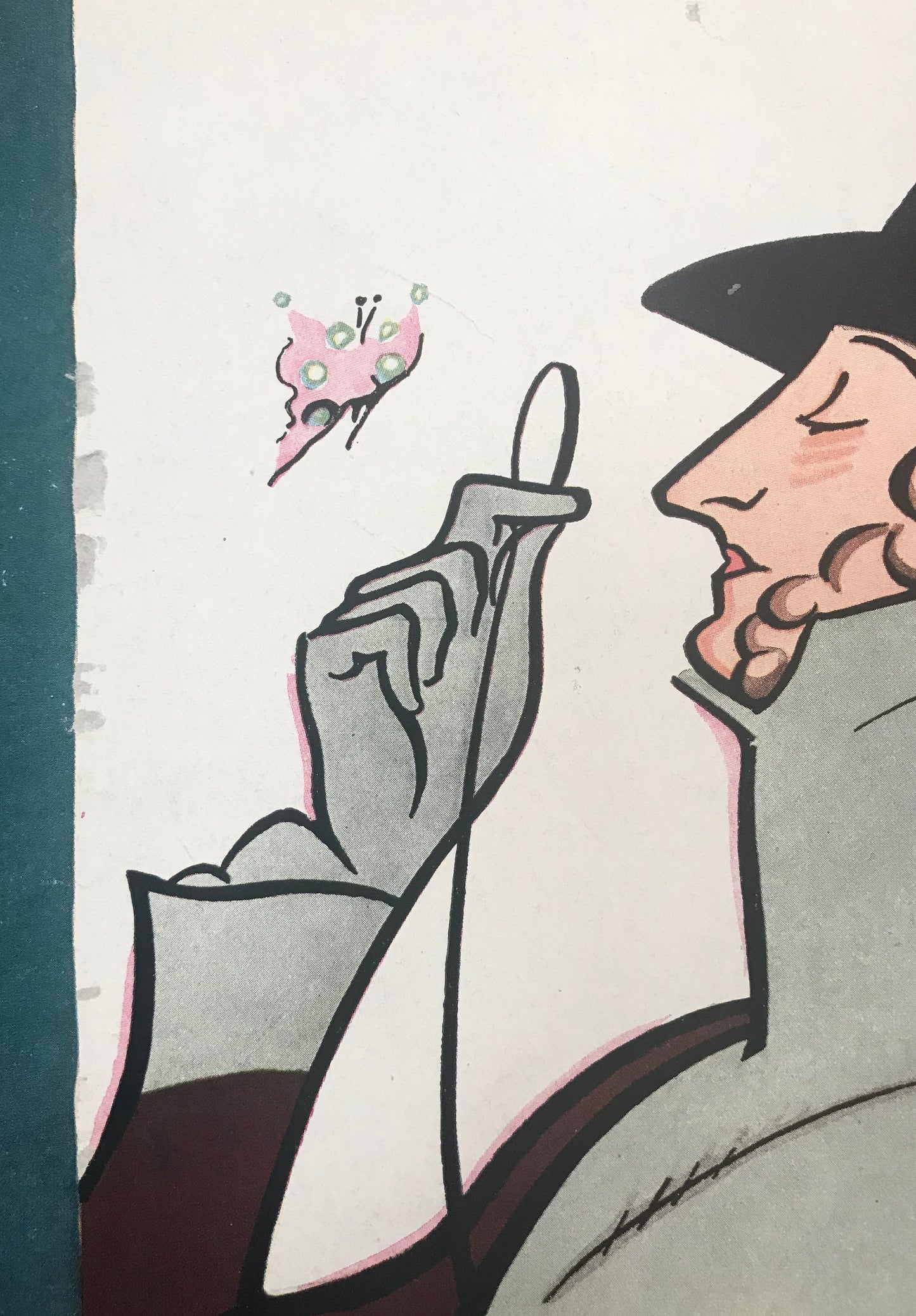 NEW YORKER Magazine cover - February 16, 1946 - anniversary issue