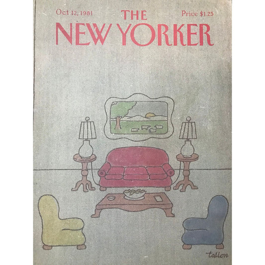 October 12, 1981 - The NEW YORKER Magazine original cover