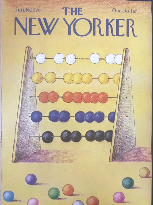 January 16, 1978 - The NEW YORKER Magazine original cover