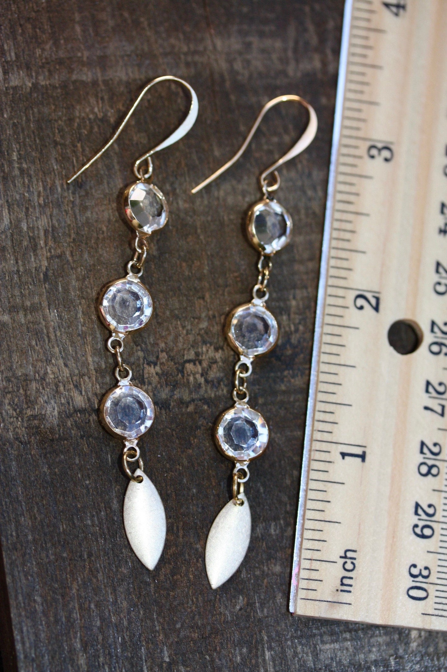 Stunning crystal drop dangle earrings