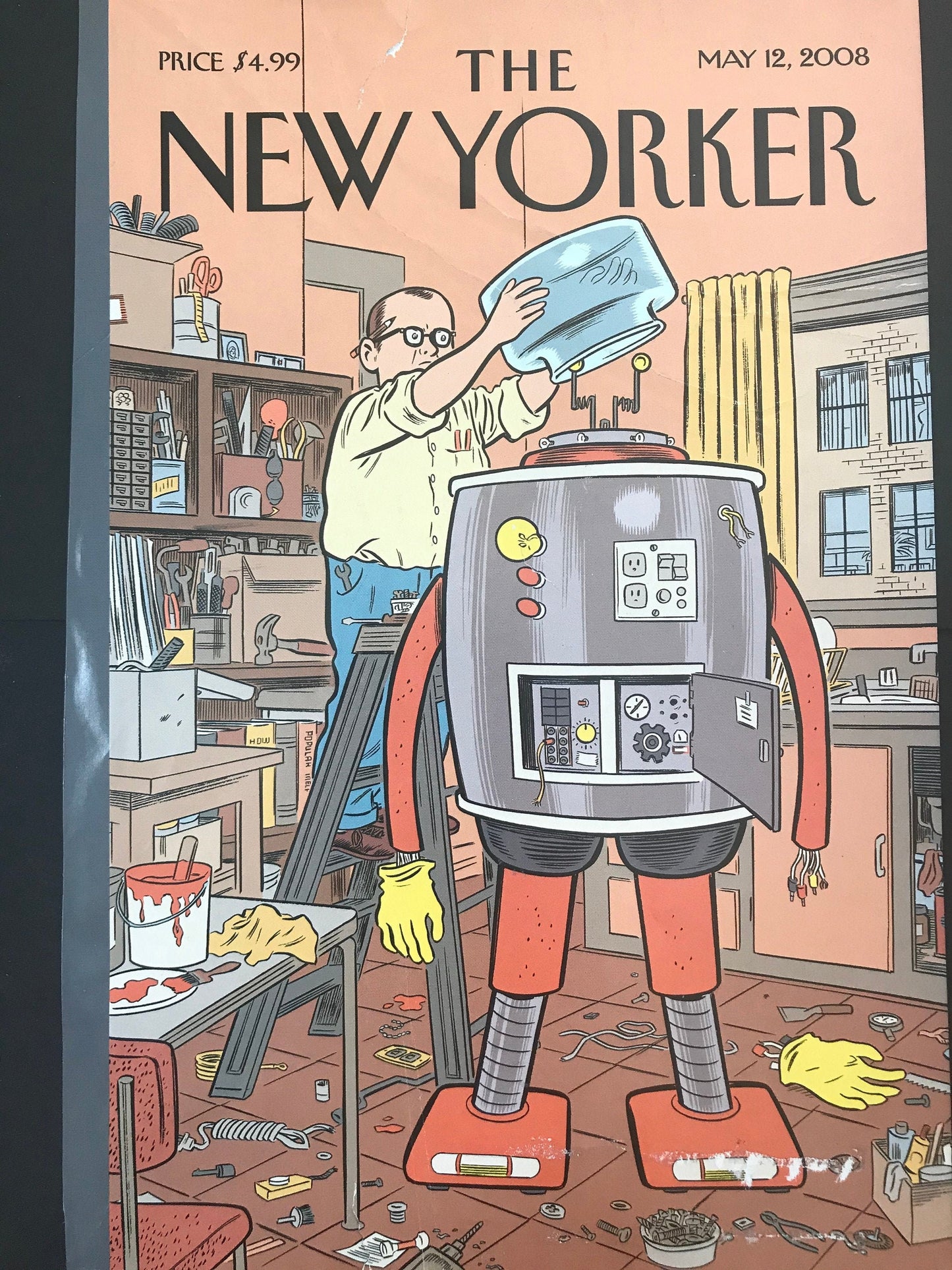 NEW YORKER Magazine cover only -  May 12, 2008 - Please read description