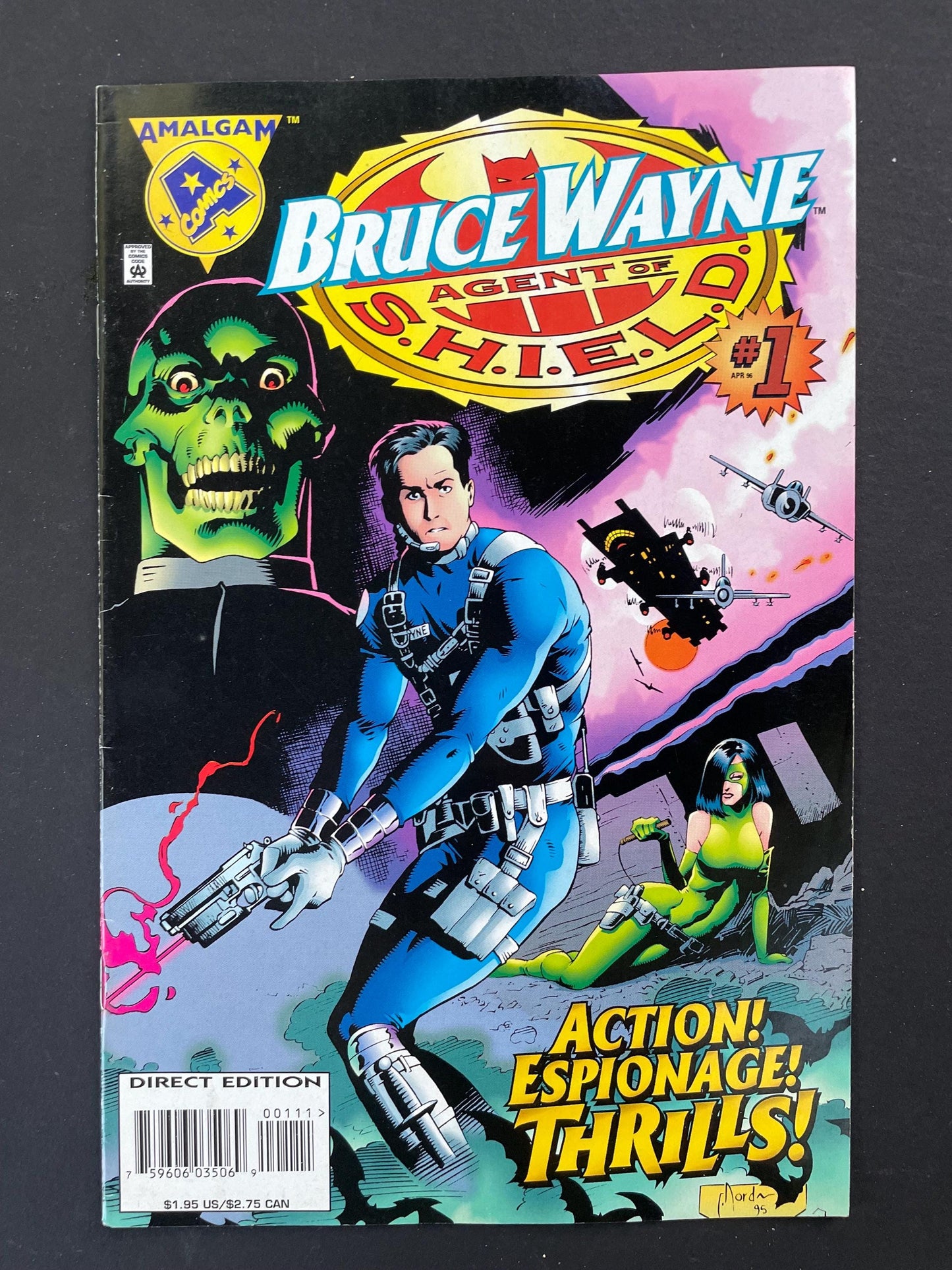 Bruce Wayne Agent of SHIELD #1 | Amalgam Comics 1996 | Marvel DC Crossover Direct Edition
