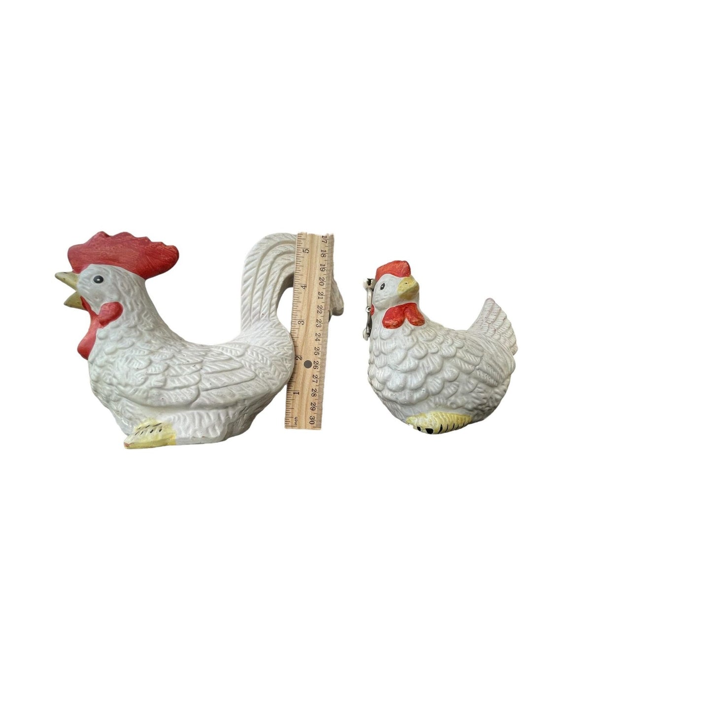 Fabulous vintage ceramic roosters - unsigned