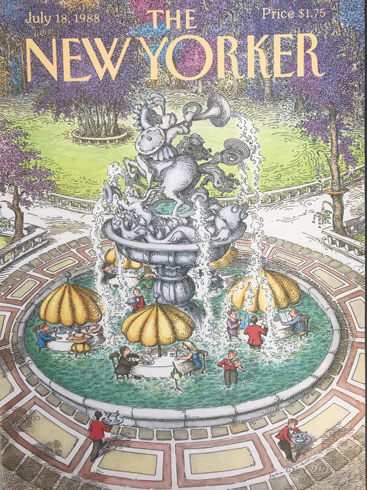 NEW YORKER Magazine original cover - vintage - July 18, 1988