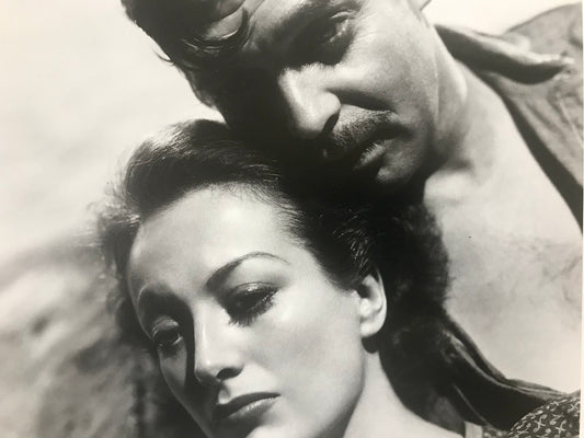 Picture from vintage book - Joan Crawford and Clark Gable from a 1940 movie - approx.  8" x 7" - ready to frame