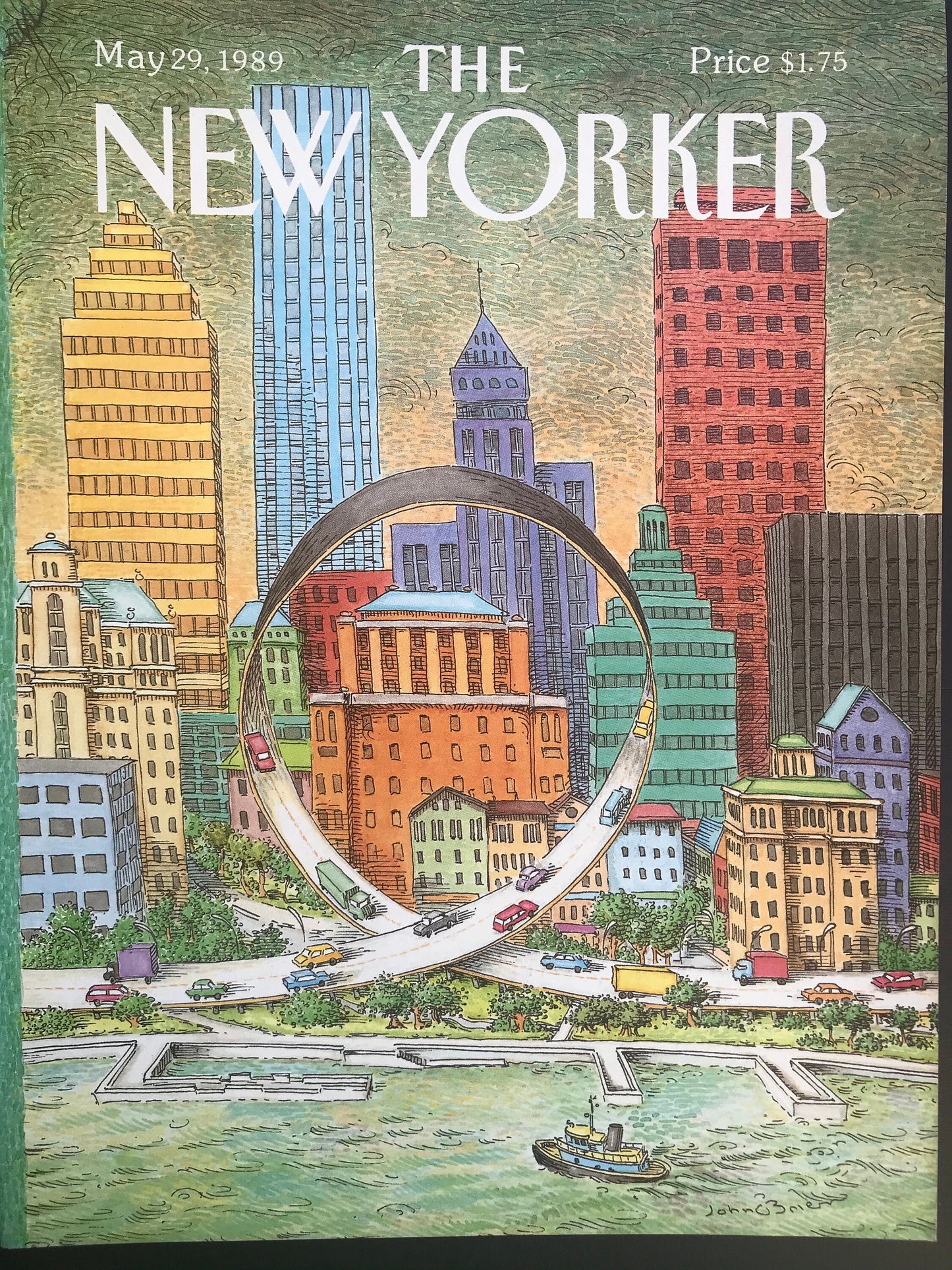NEW YORKER Magazine original cover - vintage - May 29, 1989