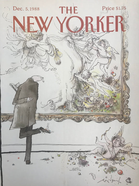 NEW YORKER Magazine original cover - vintage - December 5, 1988