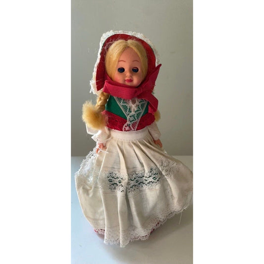 Vintage collectible Doll figurine from Denmark - with eyes that open and close