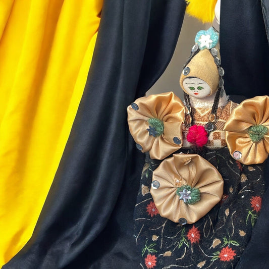 Turkish Soganli handmade folk art doll from Turkey