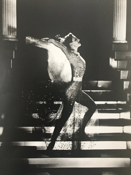 Old Hollywood  picture of dancer from vintage book - approx. 9" x 12" ready to frame or paper ephemera, scrapbook supplies, collage