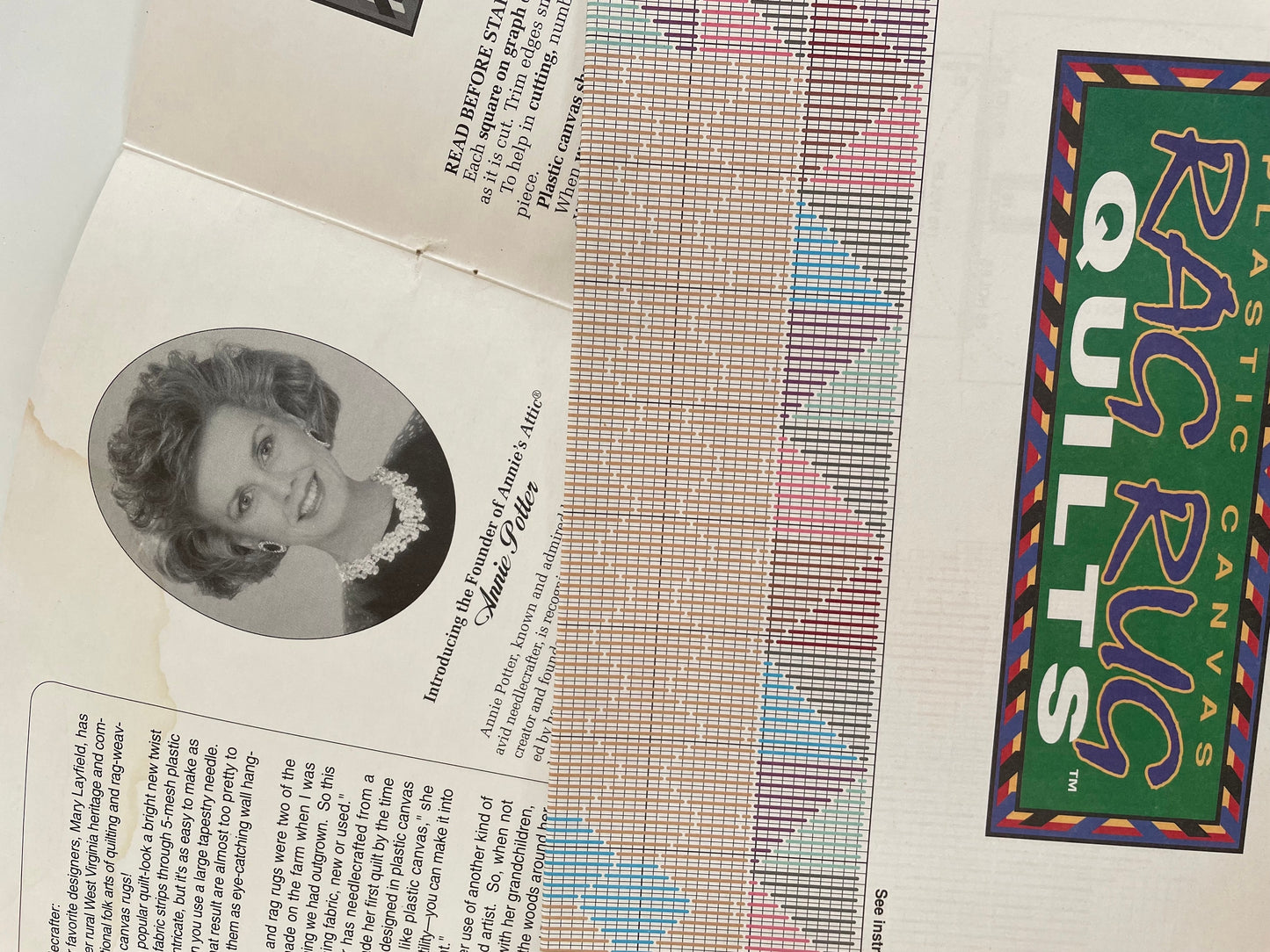 Plastic Canvas Rag Rug Quilt Patterns, Annie's Attic 87077