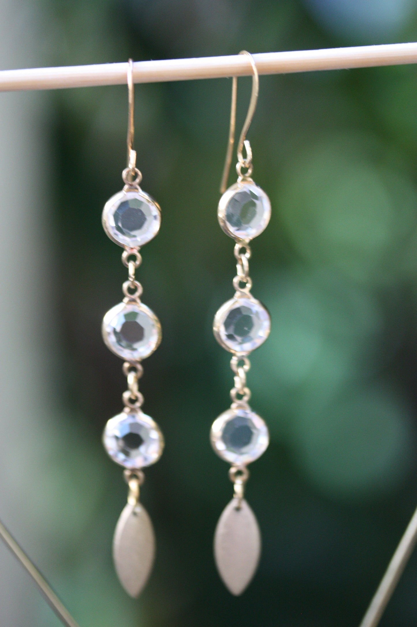 Stunning crystal drop dangle earrings
