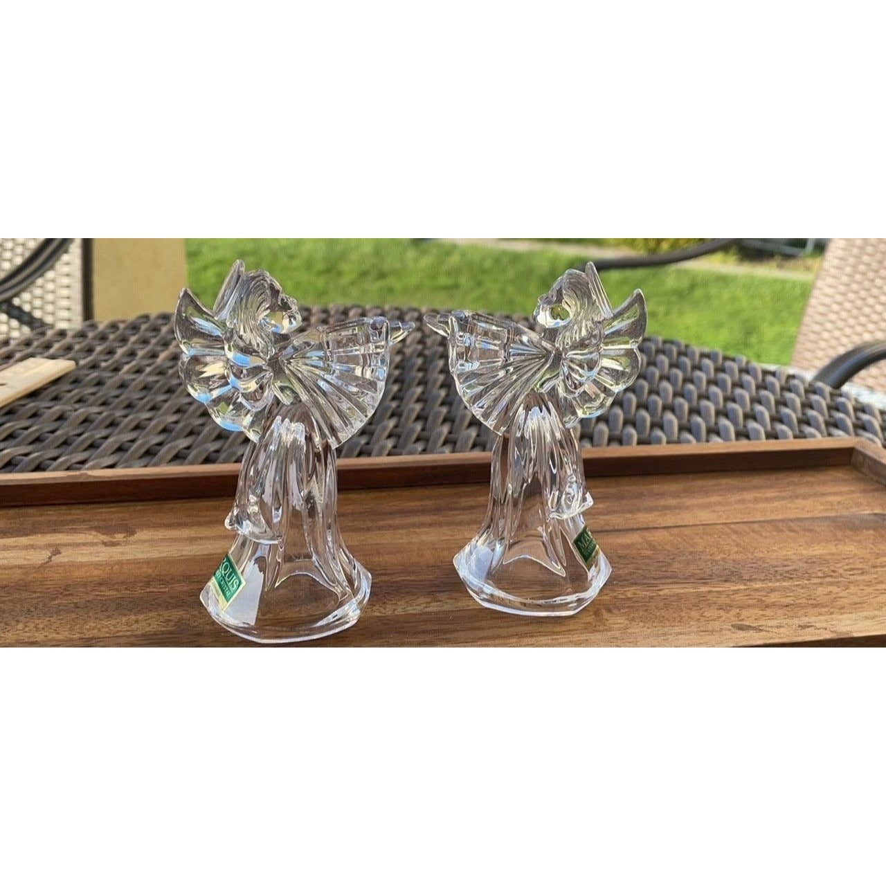 Marquis Waterford Crystal Angel Candle Holders