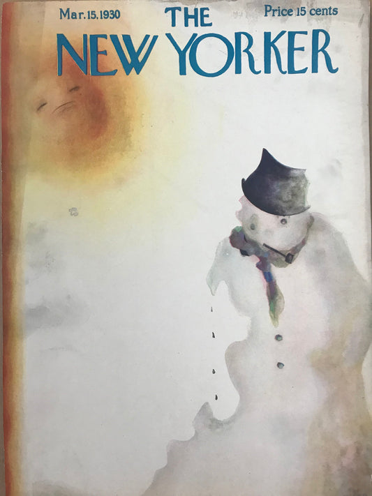 The NEW YORKER Magazine very rare original cover - March 15, 1930