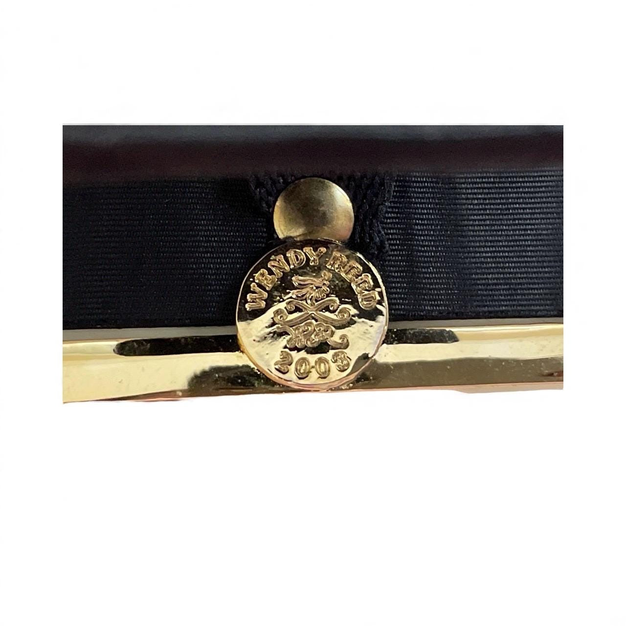 Wendy Reed Designs Jeweled Picture Frame 2003 – 22K Gold Finish, Hand-Enameled Roses, Swarovski Crystals, Vintage - UNUSED, VERY RARE