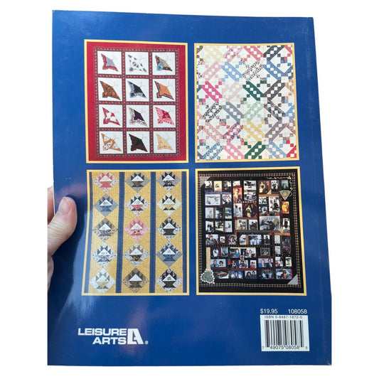 LEISURE ARTS Memory Quilts in The Making Book 160 pages: handkerchief and memorabilia quilts, t-shirt quilts and photo transfer quilts, more