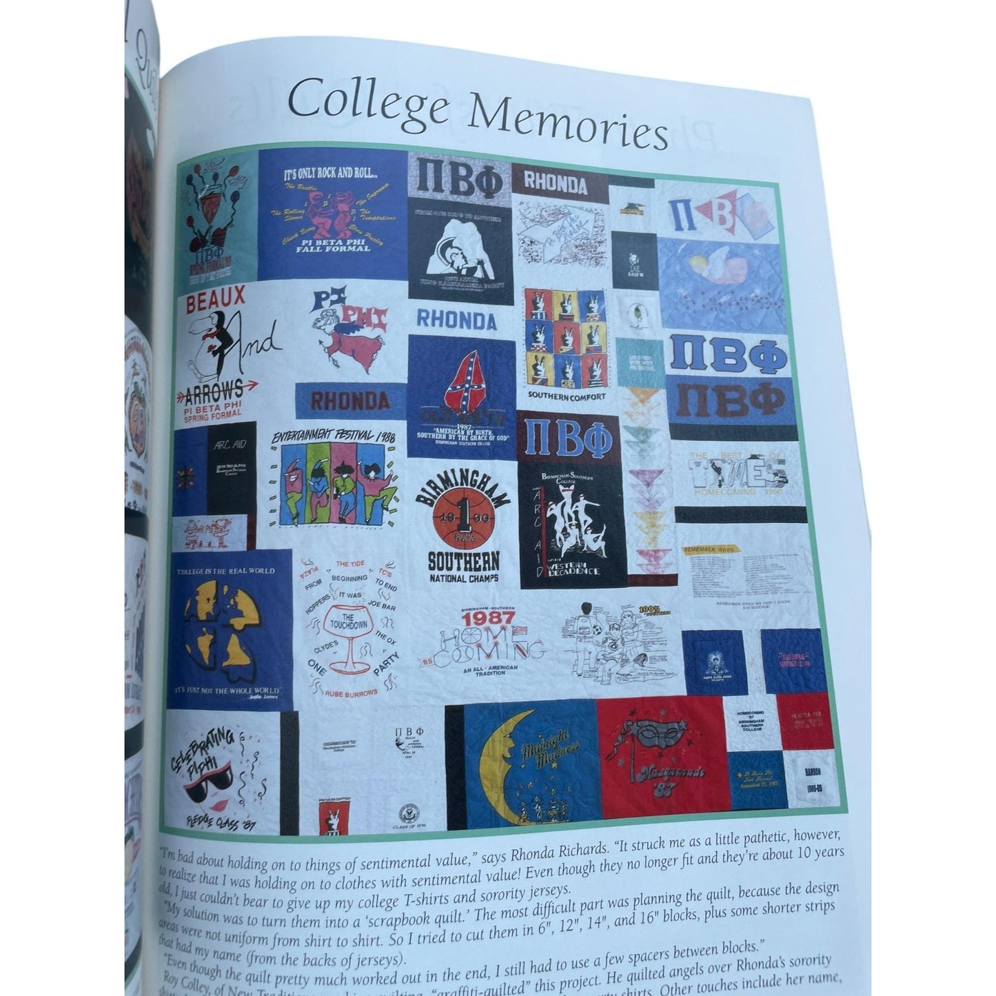 LEISURE ARTS Memory Quilts in The Making Book 160 pages: handkerchief and memorabilia quilts, t-shirt quilts and photo transfer quilts, more