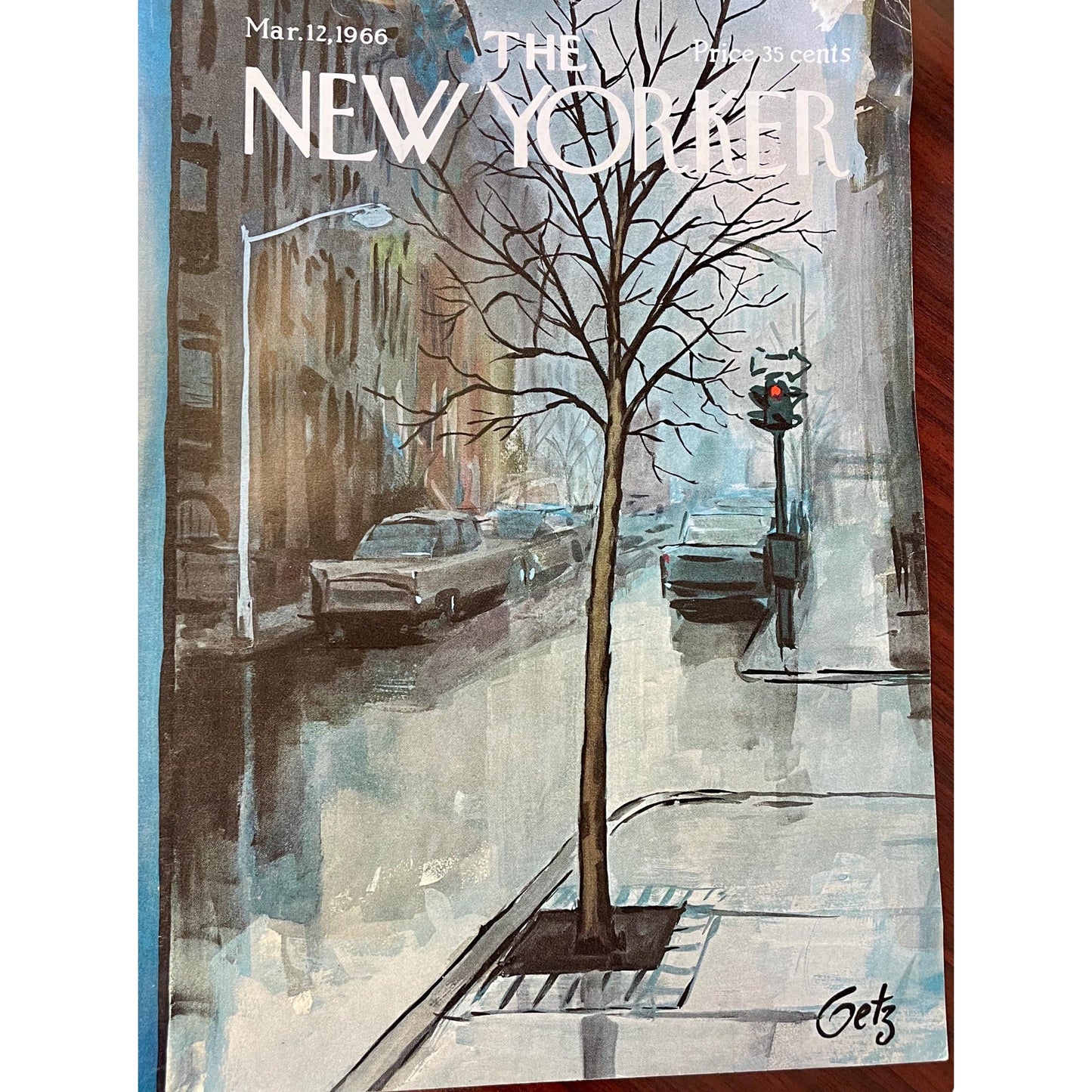 NEW YORKER Magazine cover - March 12, 1966