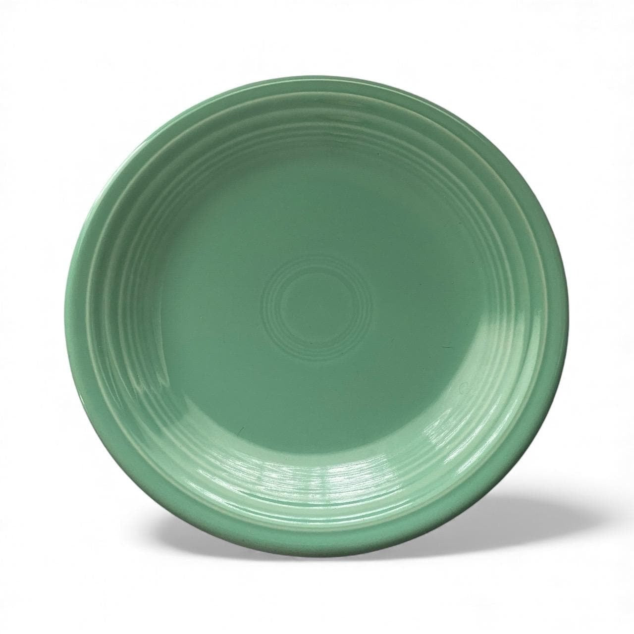 Set of 6 Vintage Homer Laughlin Fiesta Green Plates 7.25" • Classic Fiestaware Luncheon Plates