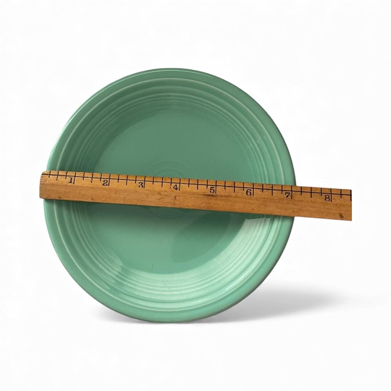 Set of 6 Vintage Homer Laughlin Fiesta Green Plates 7.25" • Classic Fiestaware Luncheon Plates