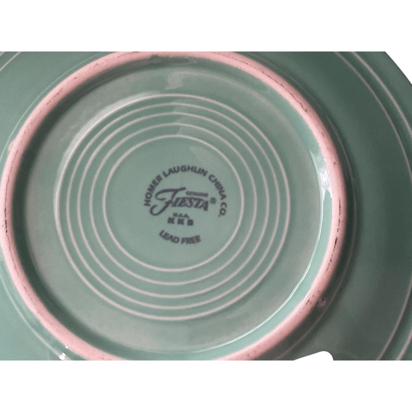 Set of 6 Vintage Homer Laughlin Fiesta Green Plates 7.25" • Classic Fiestaware Luncheon Plates