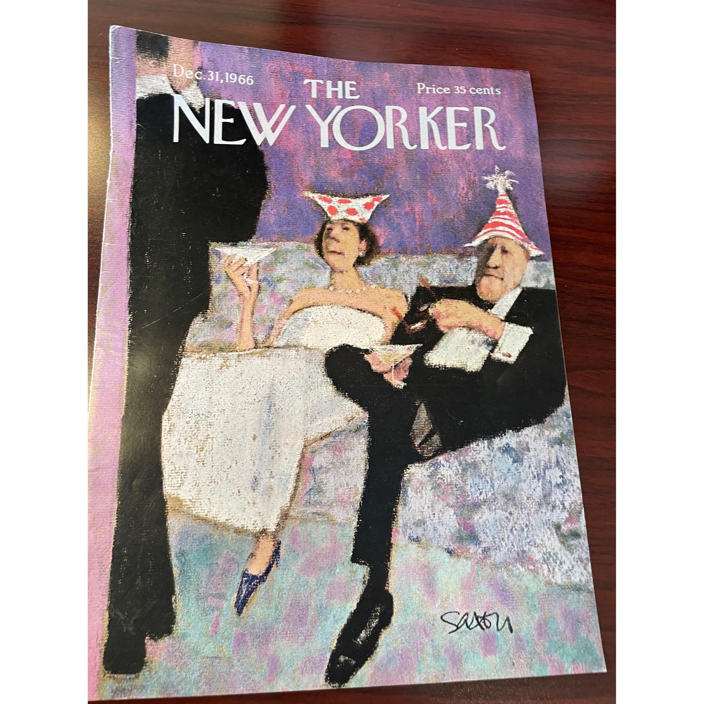 NEW YORKER Magazine cover - December 31, 1966