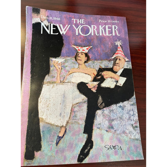 NEW YORKER Magazine cover - December 31, 1966