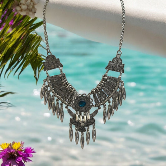 Stunning southwestern style vintage necklace