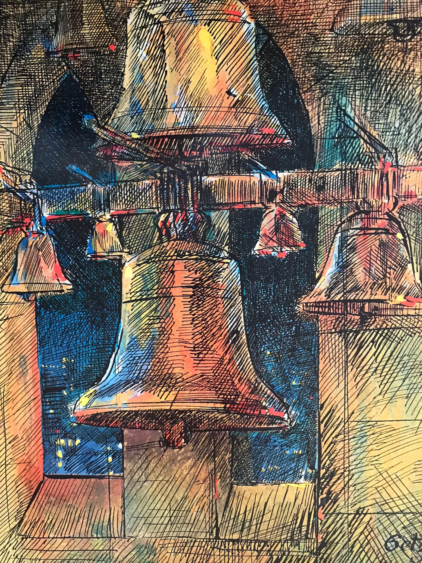 January 2, 1971- The NEW YORKER Magazine original cover - Liberty Bell, America