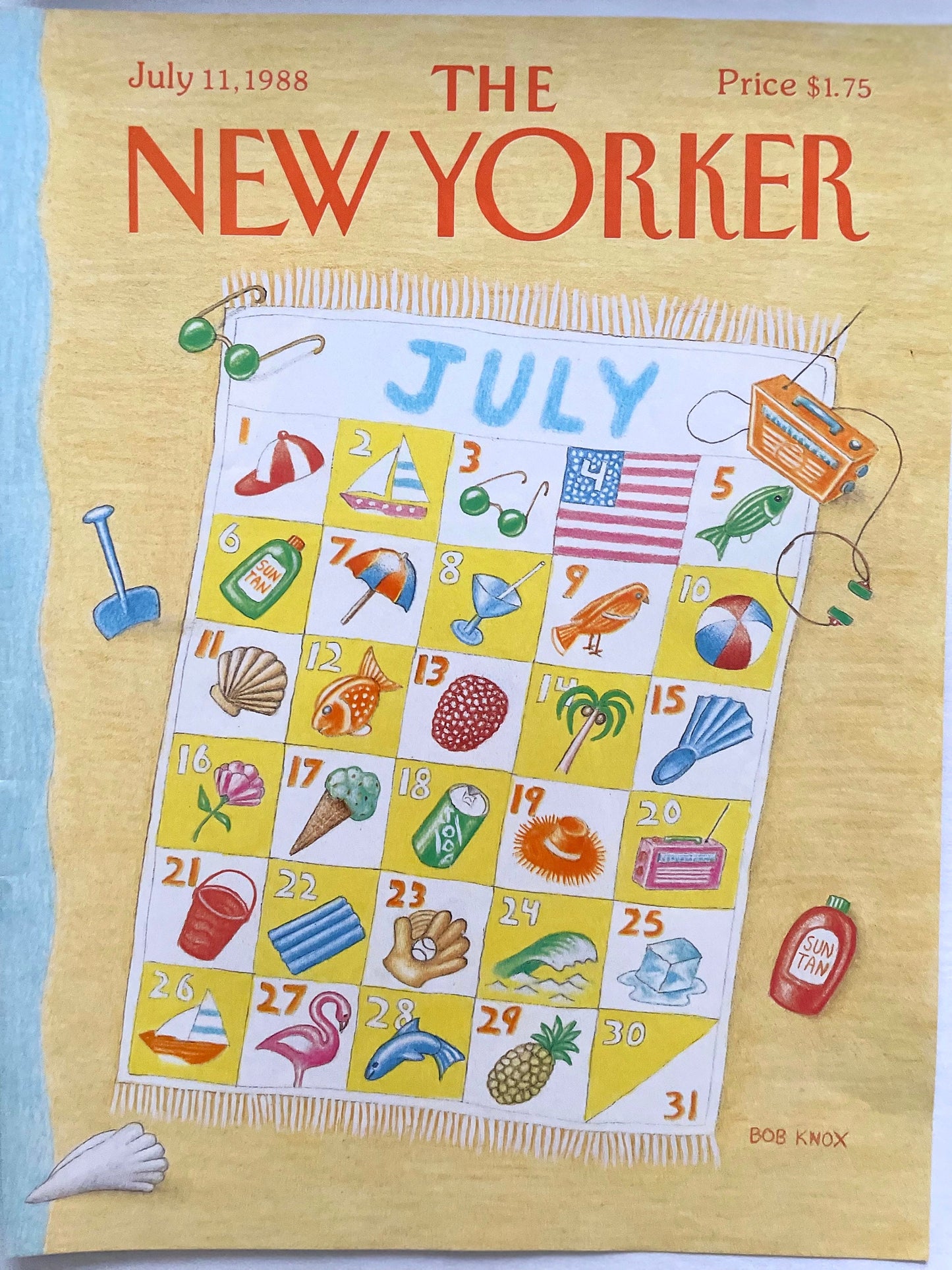 July 11, 1988 - The NEW YORKER Magazine vintage original cover