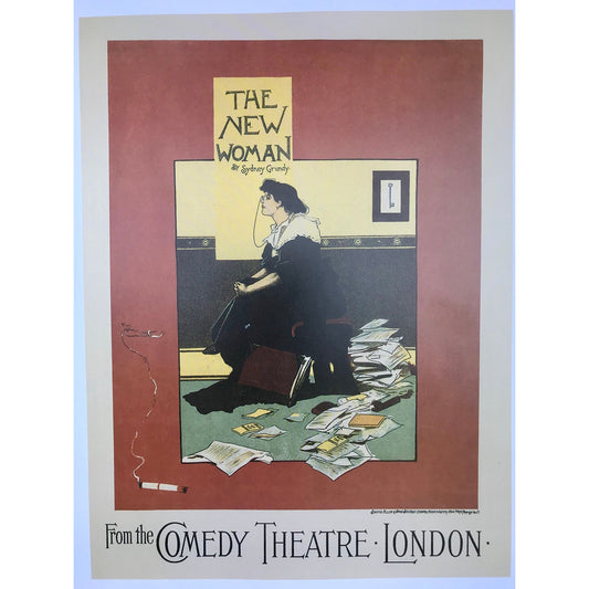 New Woman Print by Albert George Morrow - from vintage reproduction book of Les Maitres De L'Affiche" or "Masters of the Poster"