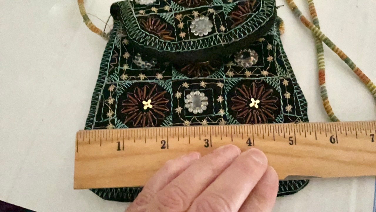 Vintage Crossbody Handbag – Handmade Ethnic Embroidered Boho Shoulder Bag