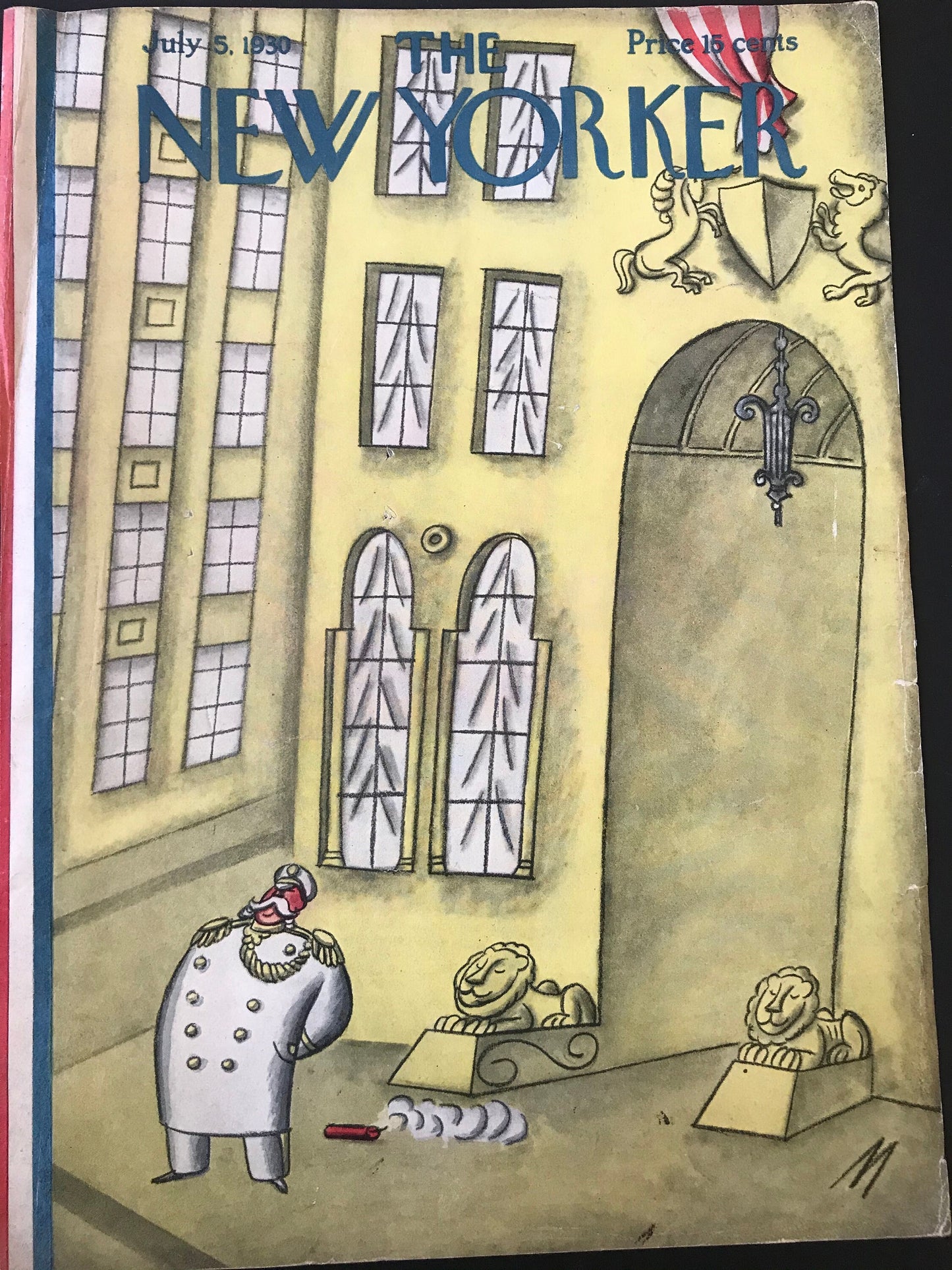 Very RARE - July 5, 1930 - NEW YORKER Magazine original cover