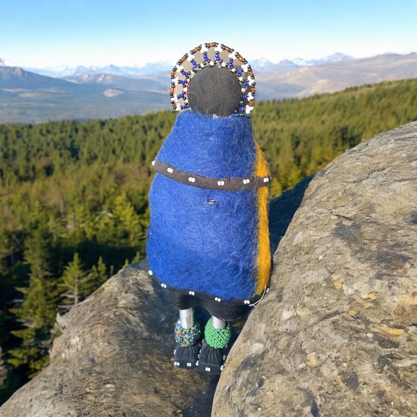 South African Ndebele Tribe Vintage handmade beaded ceremonial doll - exquisite, rare