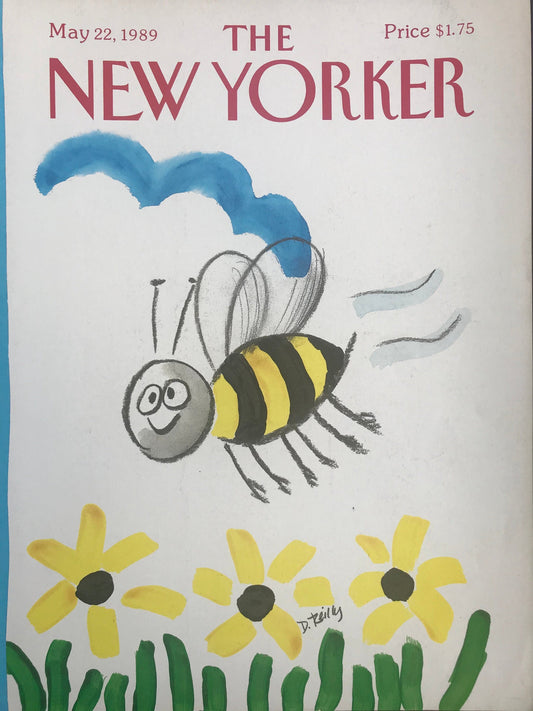 NEW YORKER Magazine original cover - vintage -May 22, 1989 - bumble bee