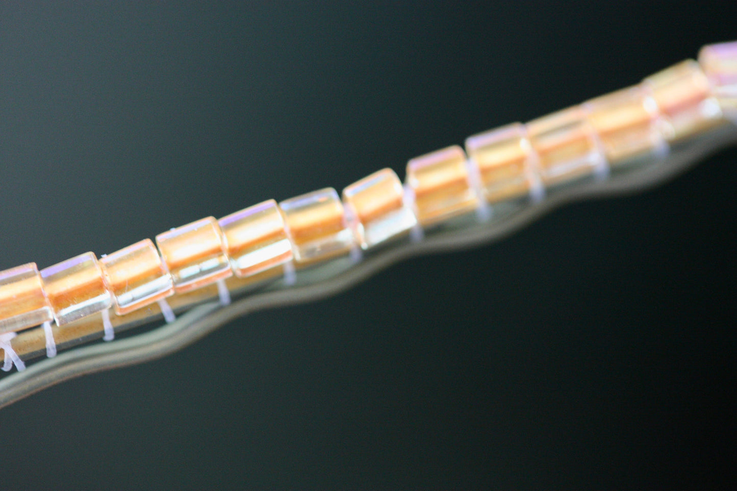 Your choice of hand beaded hair bobby pins - faux baby pearls, iridescent glass, orange vintage glass