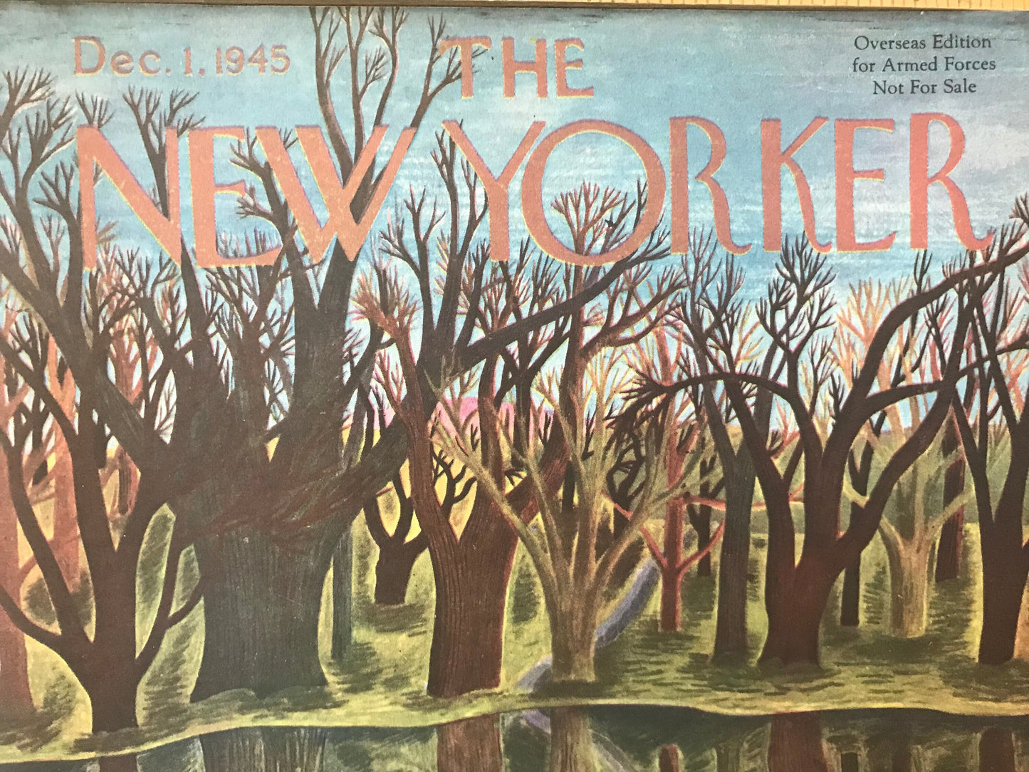 NEW YORKER Magazine - December 1, 1945 - Collectible Overseas Edition for Armed Forces Navy & Marines