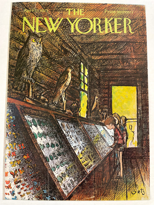 NEW YORKER Magazine cover - April 15, 1972 - Please read description