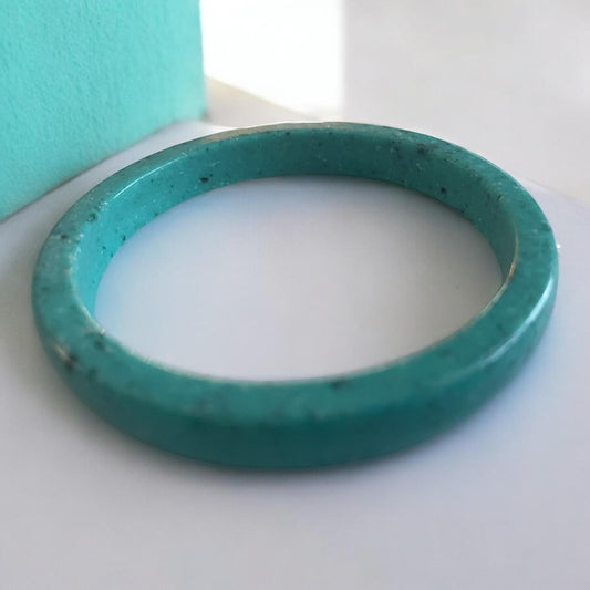 Vintage lucite or resin? turquoise bangle bracelet