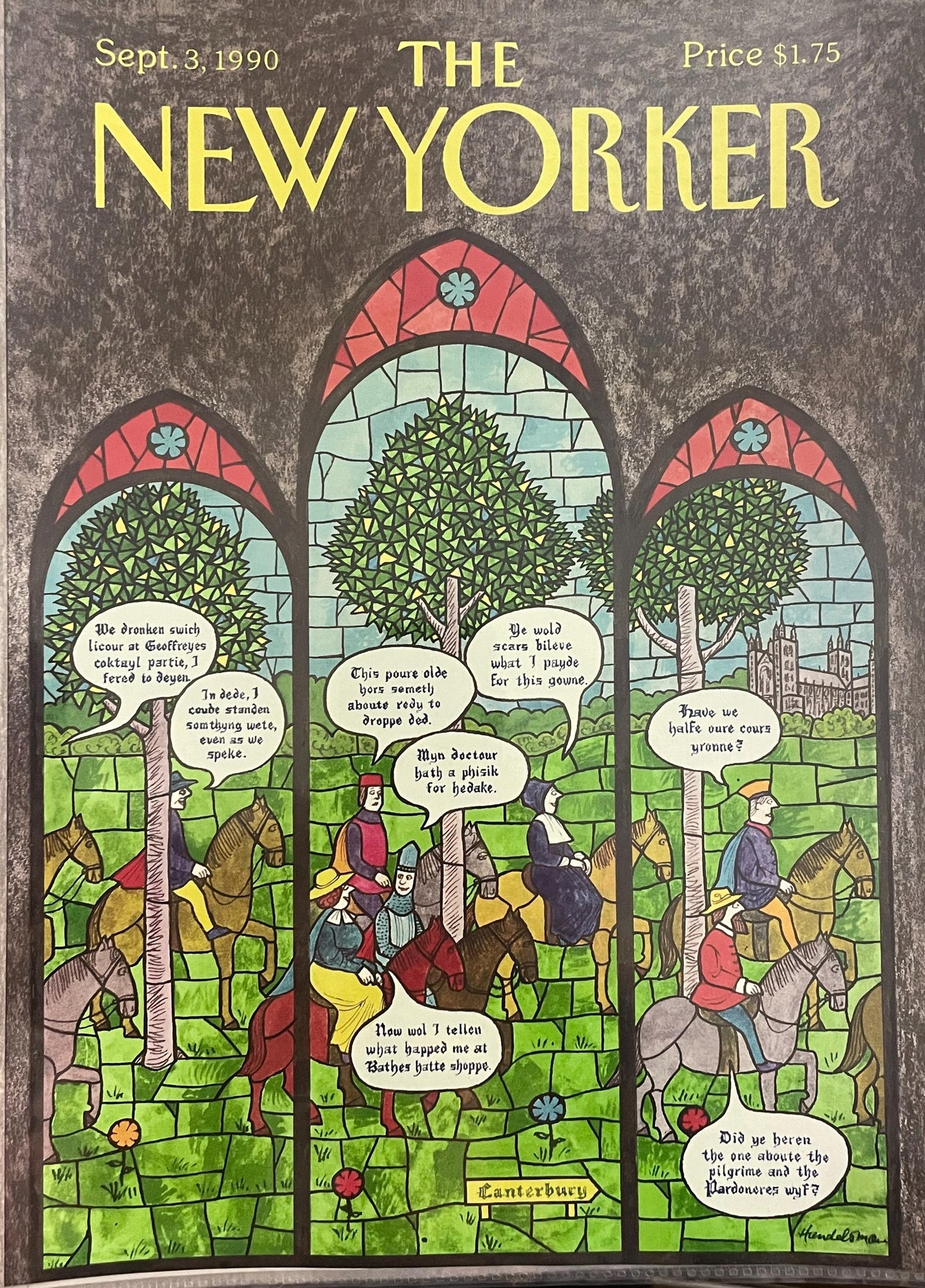 NEW YORKER Magazine original cover - September 3, 1990