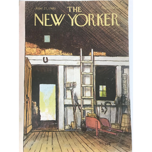 RARE - June 23, 1980 - The NEW YORKER Magazine original cover - farm - Arthur Getz