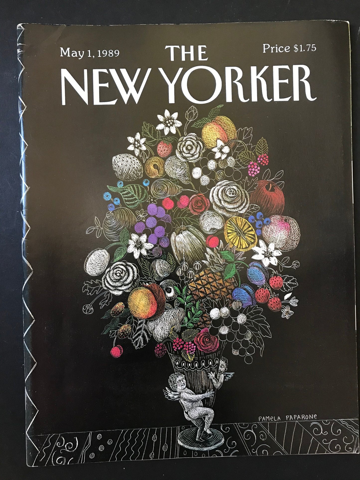 May 1, 1989 - The New Yorker Magazine - flowers - Cover only